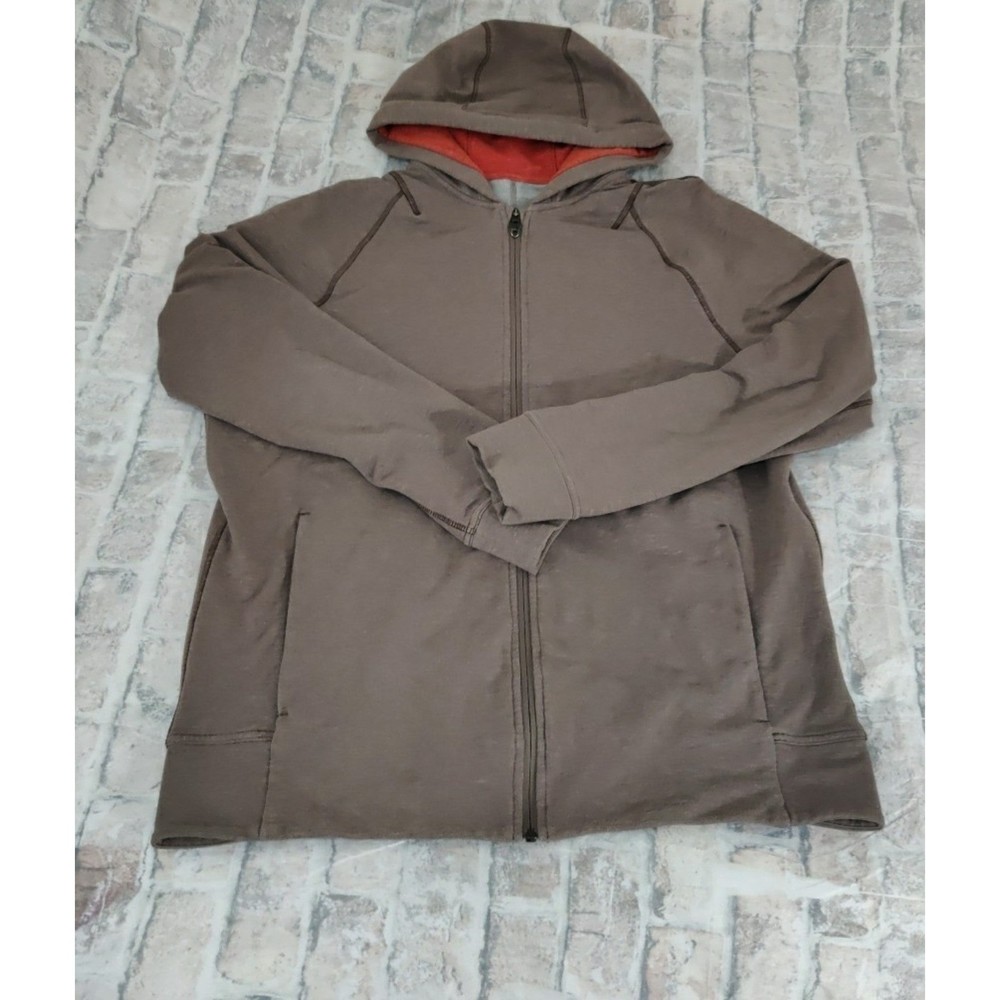 Adult Lululemon Athletica Jacket Brown with Orange Accents XL 2X